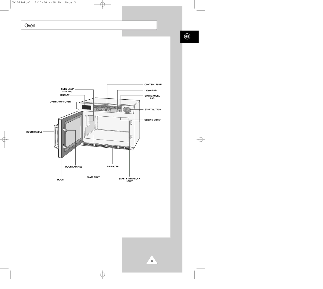 Samsung CM1029 manual Oven 