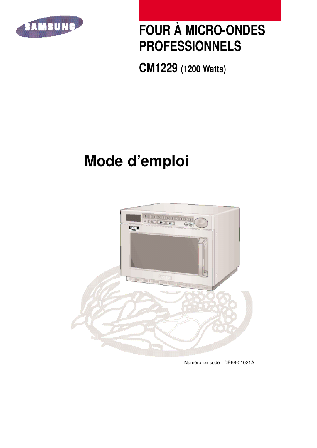 Samsung CM1229/XEF manual Mode d’emploi 