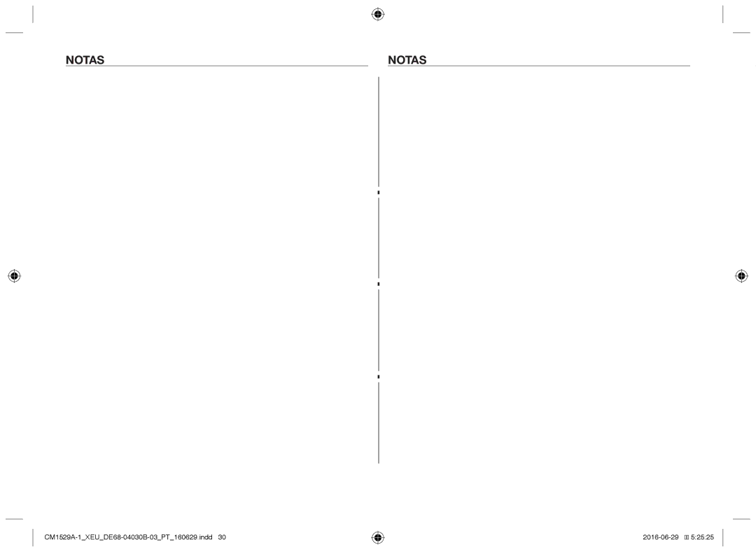 Samsung CM1329A/XEU, CM1529A-1/XEU, CM1929/XEF, CM1929A/XEU, CM1929/XET manual Notas 