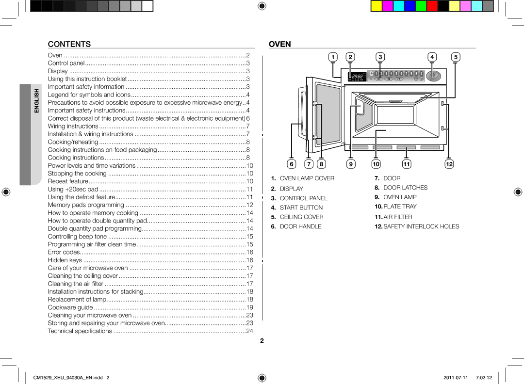 Samsung CM1529-1/XEU manual Oven 