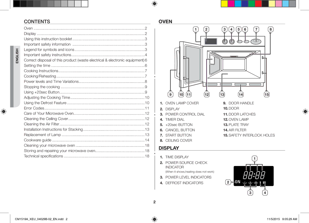 Samsung CM1919/XEN, CM1919/SW manual Contents 