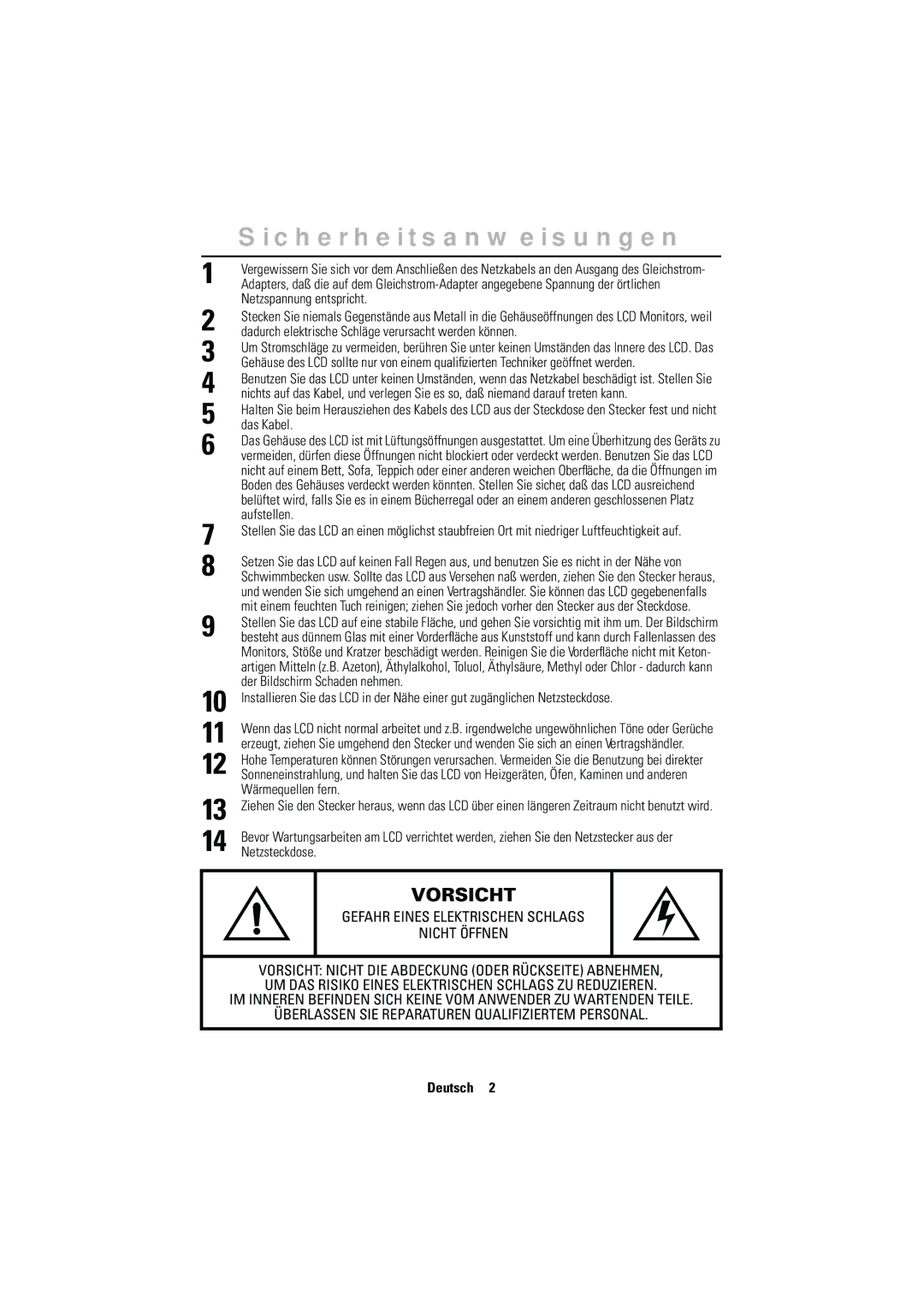 Samsung RN15MSSMN/EDC, CN15MSPN/EDC, RN15MSSPS/EDC, CN15MSAS/EDC, CN15MSAPS/XEU, RN15MSSFN/EDC manual Sicherheitsanweisungen 