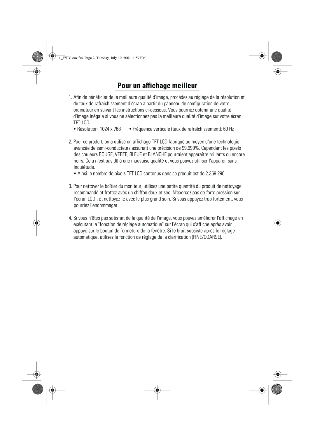 Samsung CN15VTSS/EDC, CN15VTSN/EDC, CN15VTAN/EDC, CN15VTAS/EDC, CN15VTPS/EDC manual Pour un affichage meilleur 