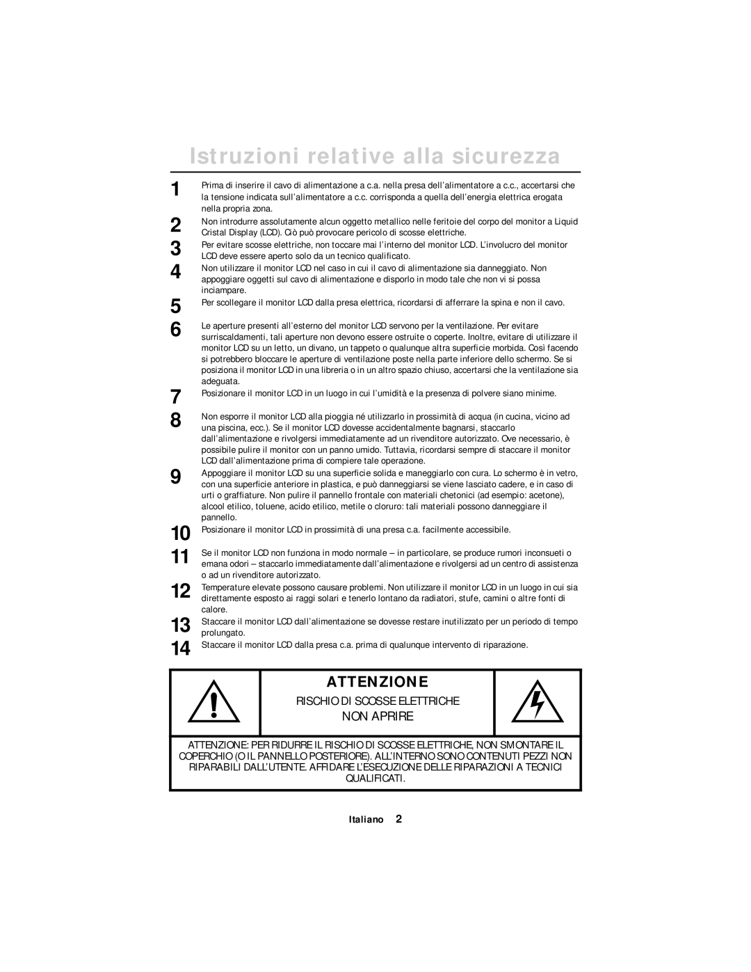 Samsung CN17ASAN/EDC, DV17MSSAN/EDC manual Istruzioni relative alla sicurezza, Nella propria zona 