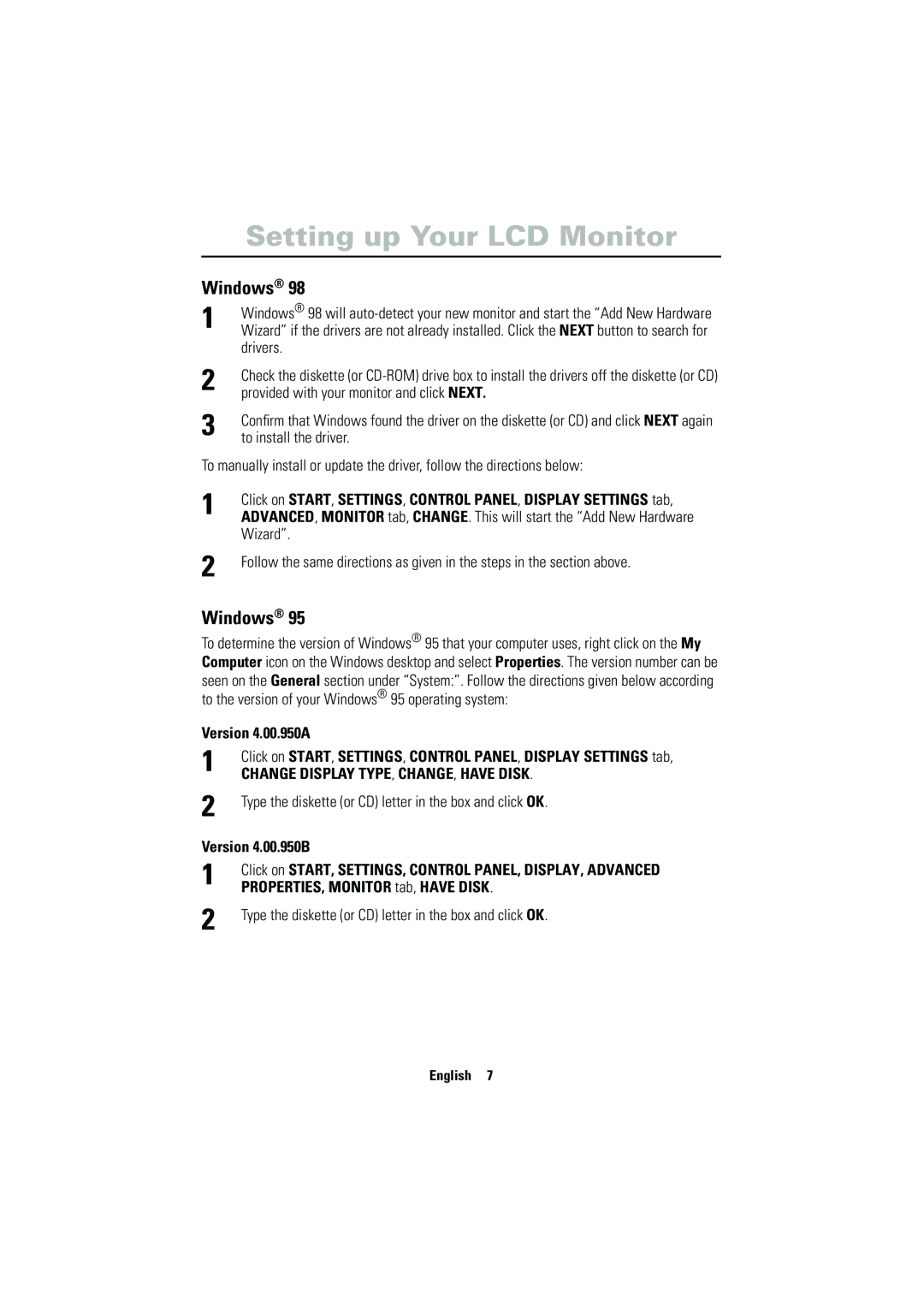 Samsung CN17VSSN/EDC manual Windows 