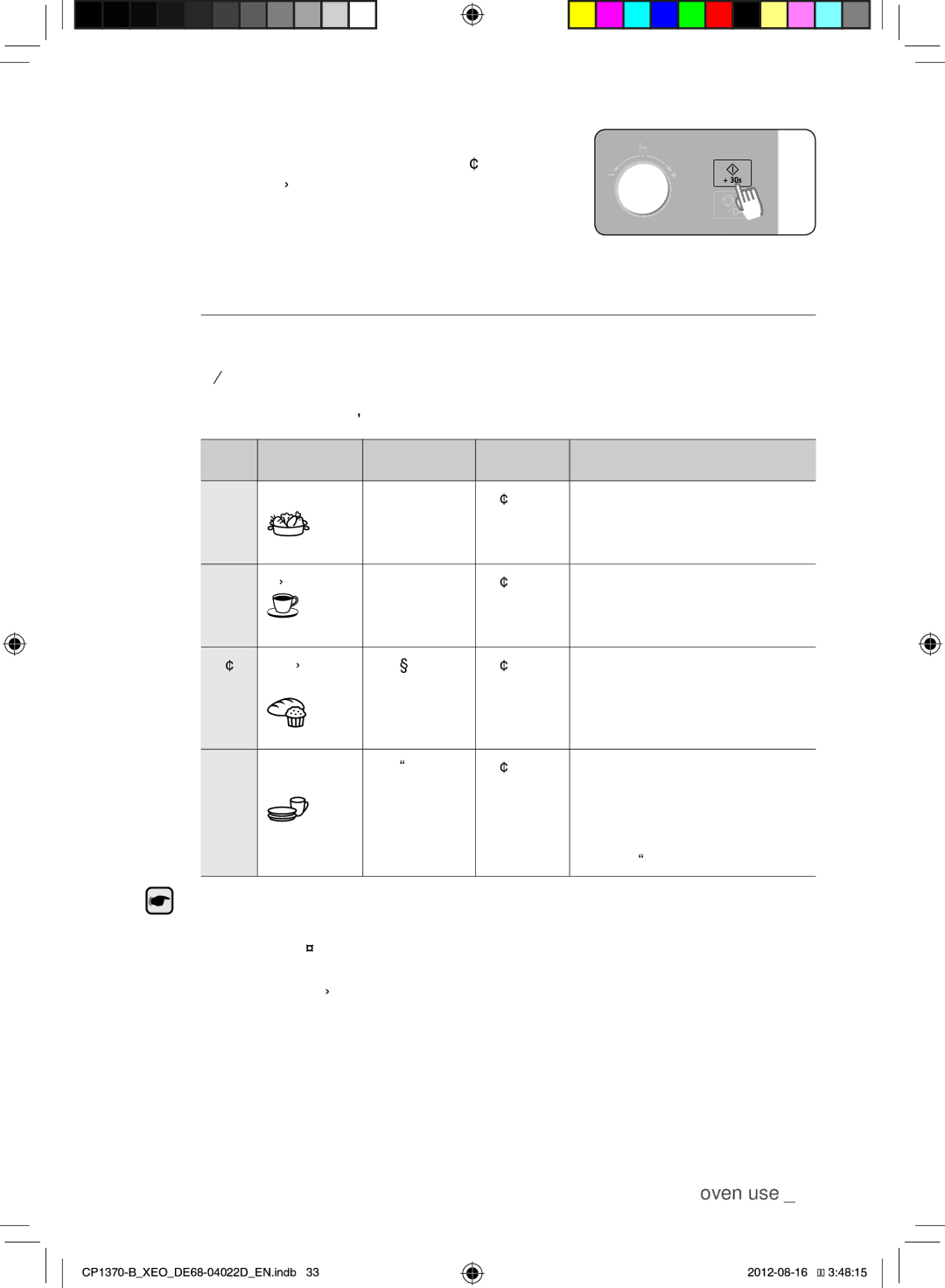 Samsung CP1370-B/XEO manual Keep warm Features, Oven will them beep one time per minute 