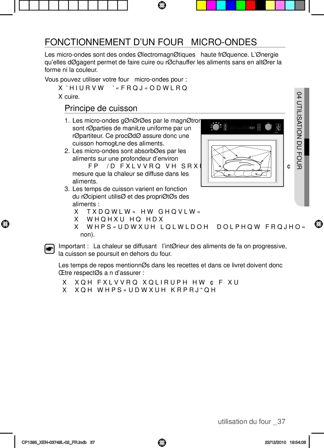 Samsung CP1395-S/XEN manual Fonctionnement dun four à micro-ondes, Principe de cuisson 