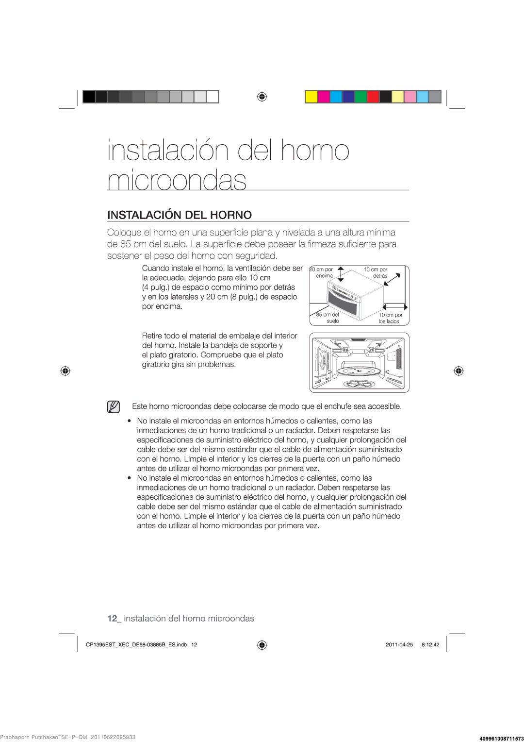 Samsung CP1395EST/XEC manual 