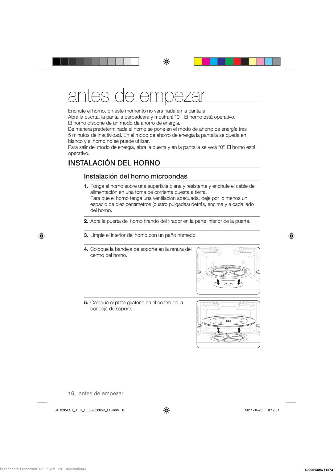 Samsung CP1395EST/XEC manual 