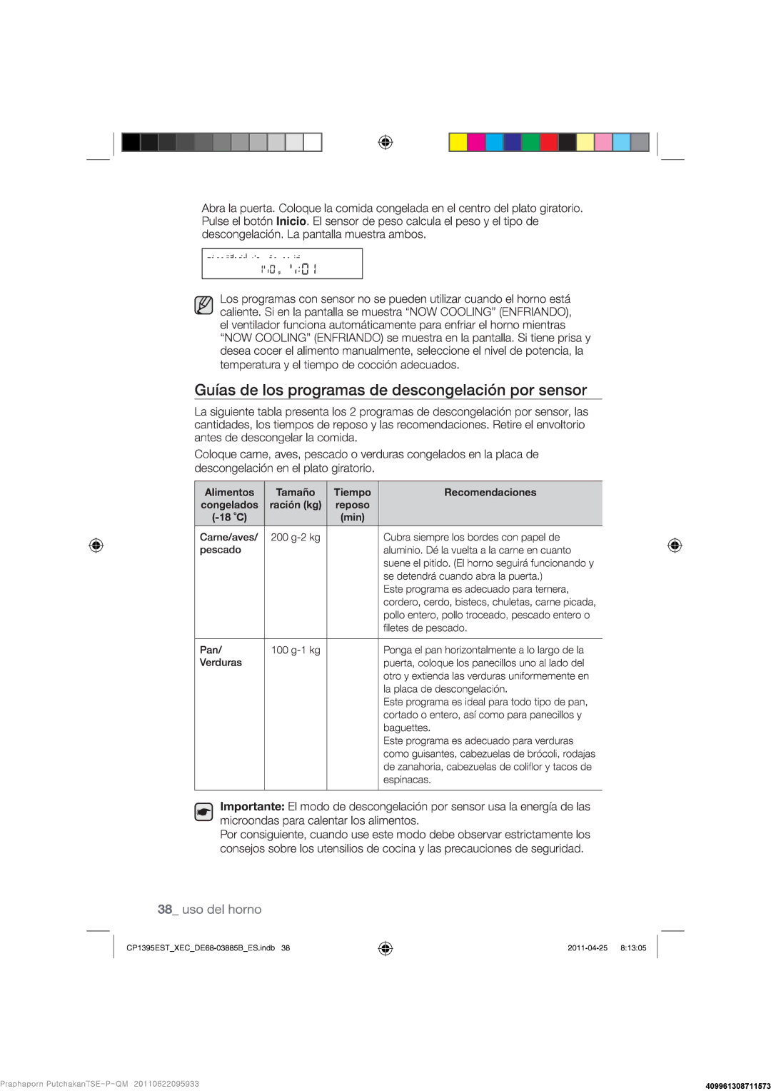 Samsung CP1395EST/XEC manual 