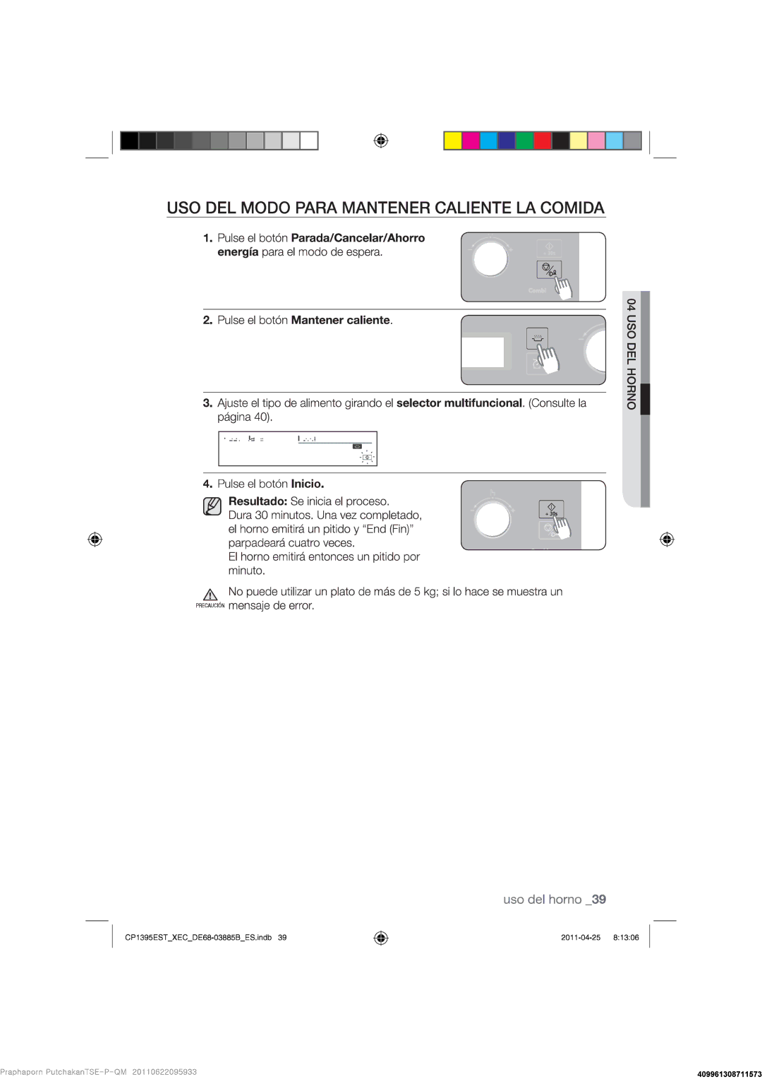 Samsung CP1395EST/XEC manual 