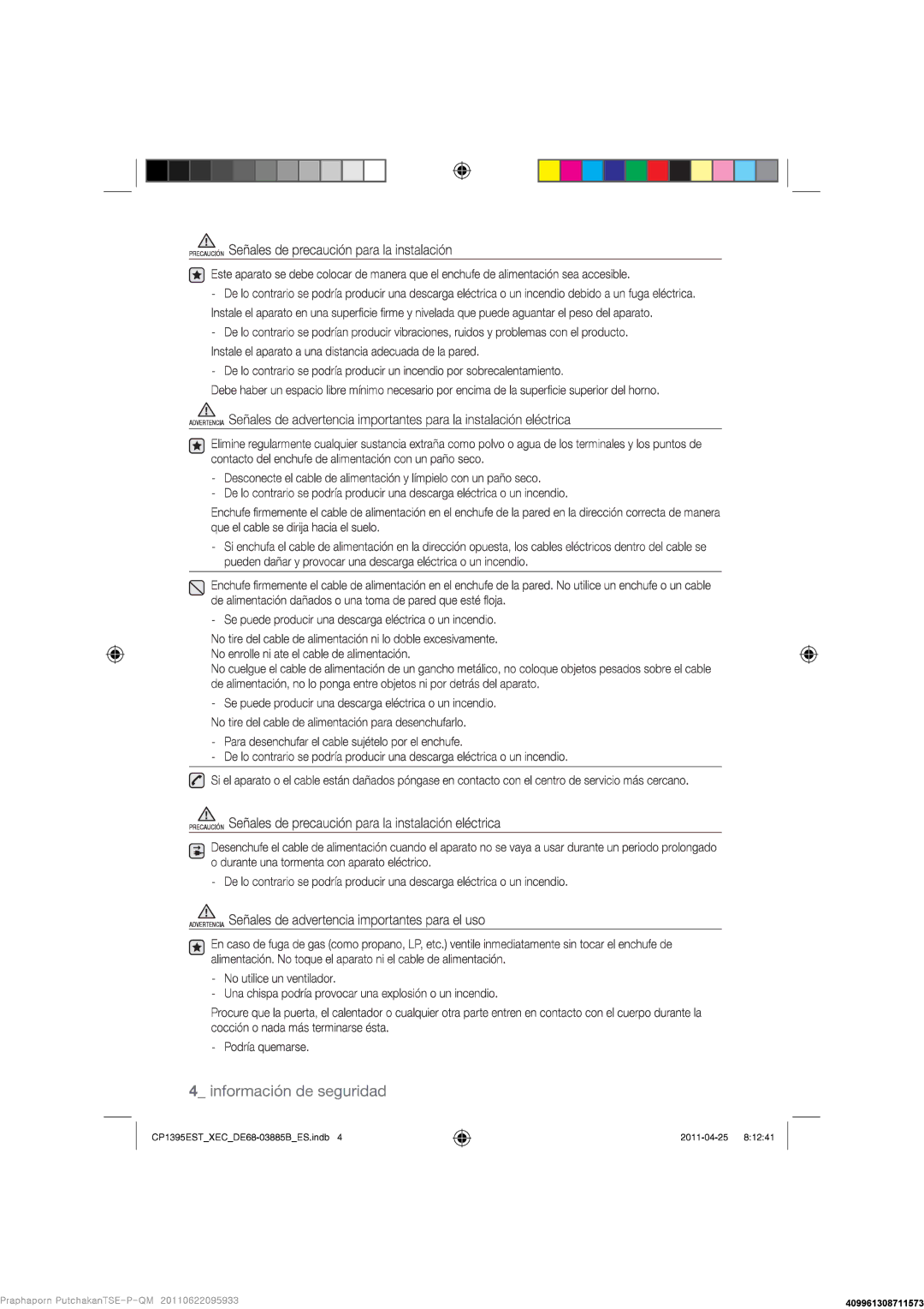 Samsung CP1395EST/XEC manual 