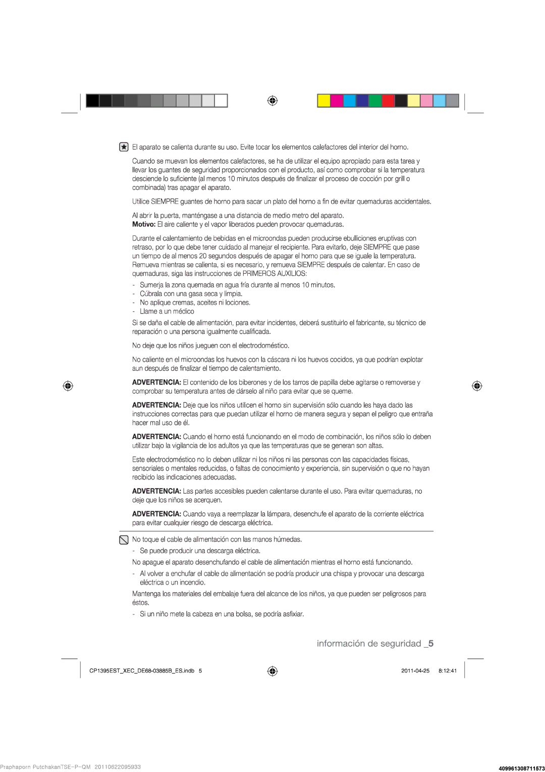 Samsung CP1395EST/XEC manual 