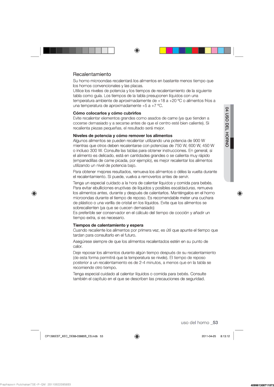 Samsung CP1395EST/XEC manual 