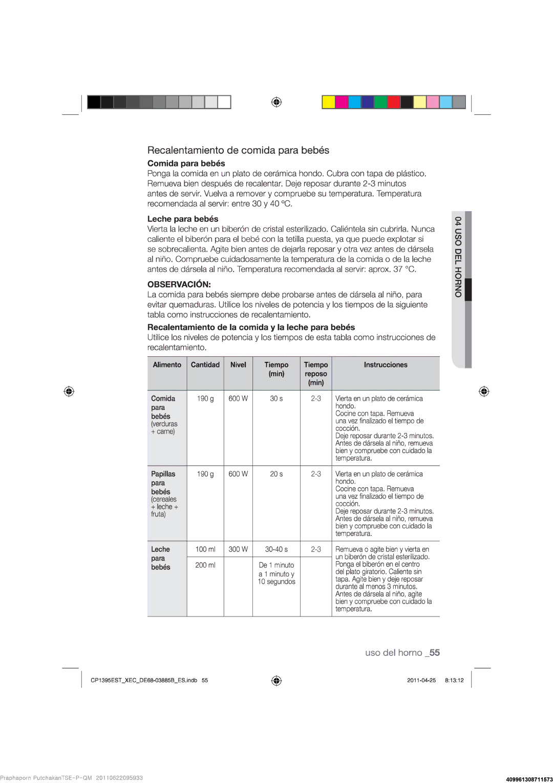 Samsung CP1395EST/XEC manual 