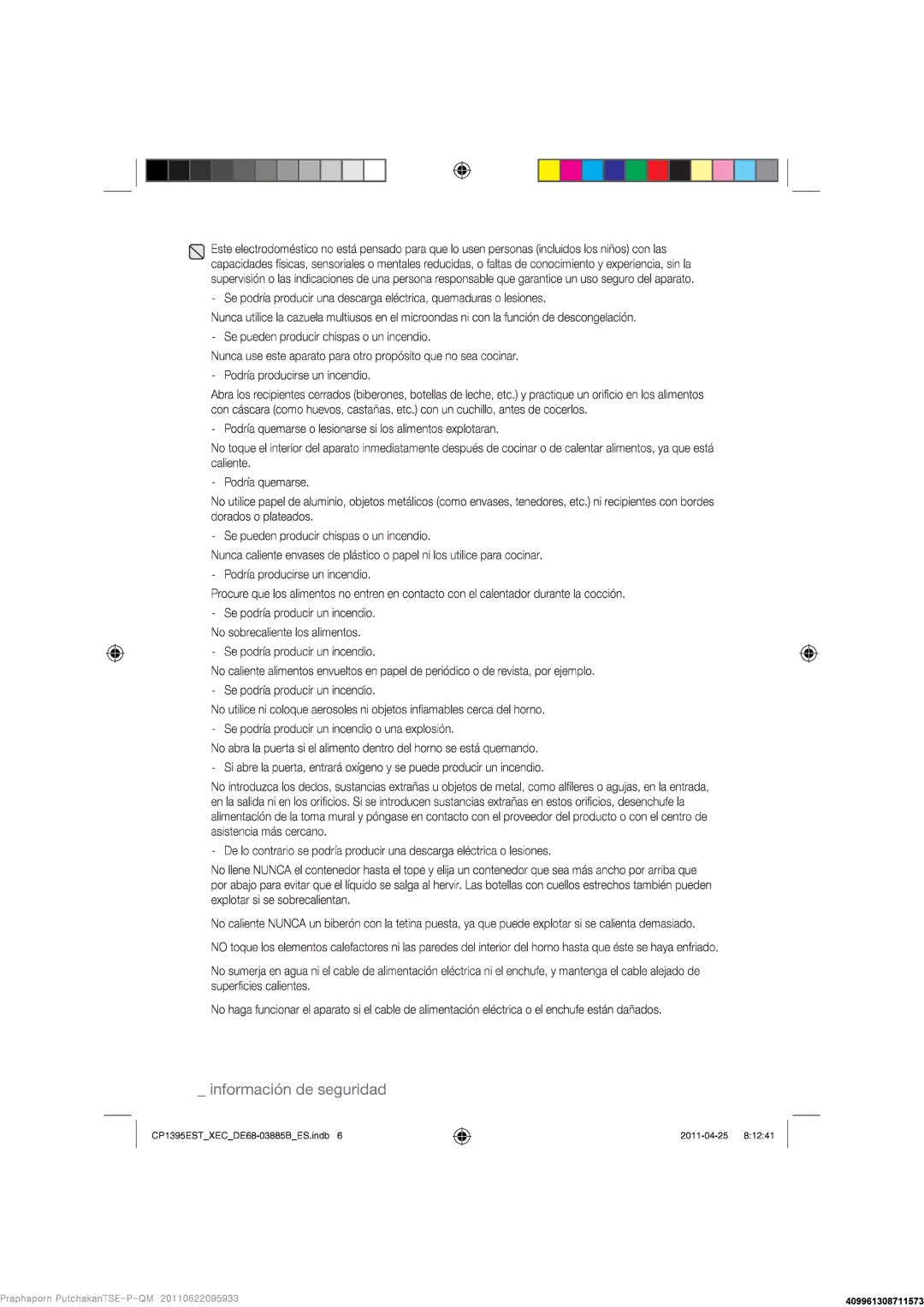 Samsung CP1395EST/XEC manual 