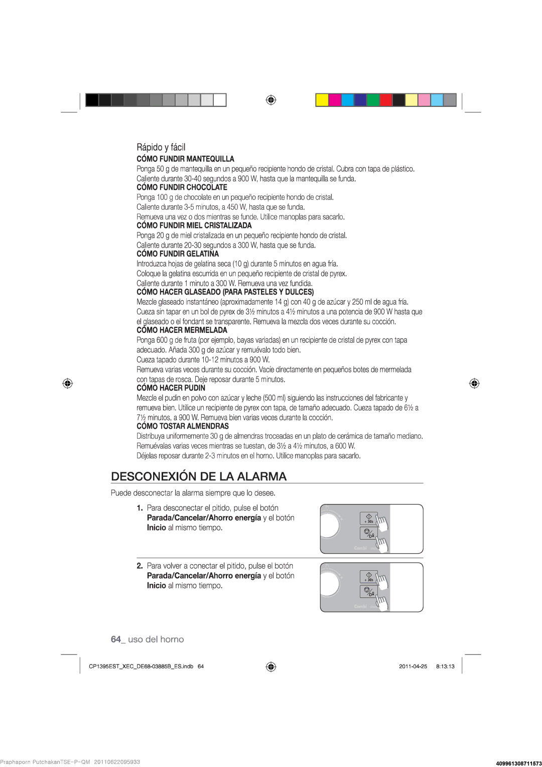 Samsung CP1395EST/XEC manual 