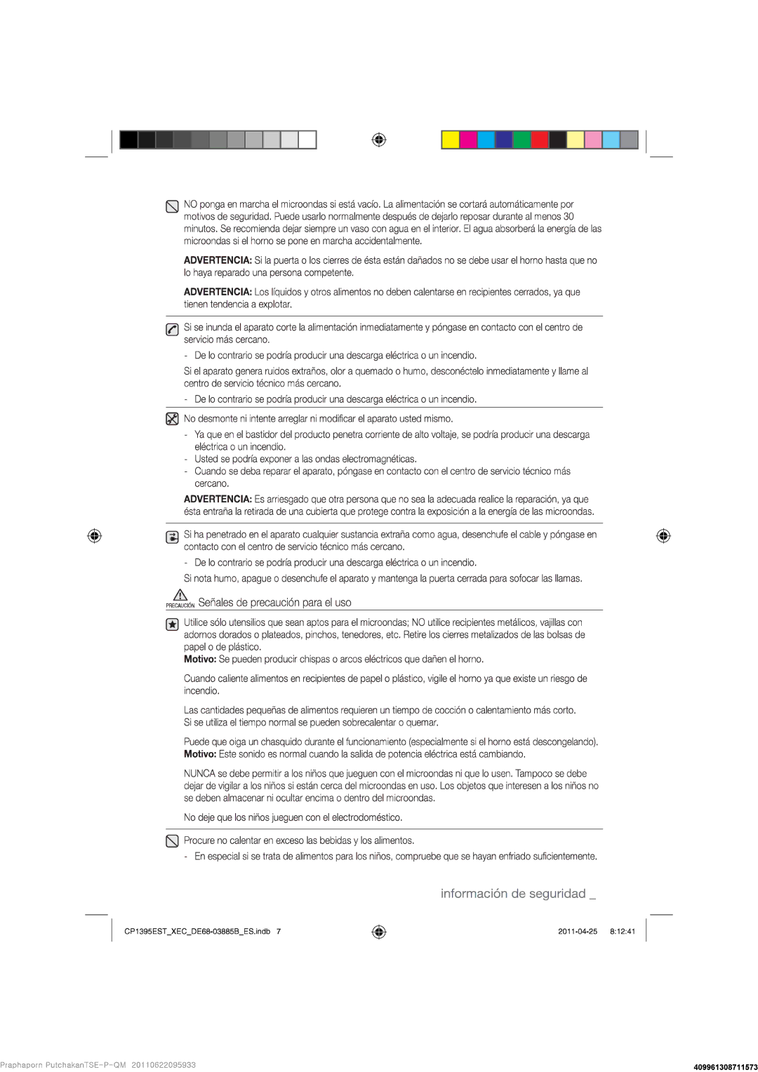 Samsung CP1395EST/XEC manual 