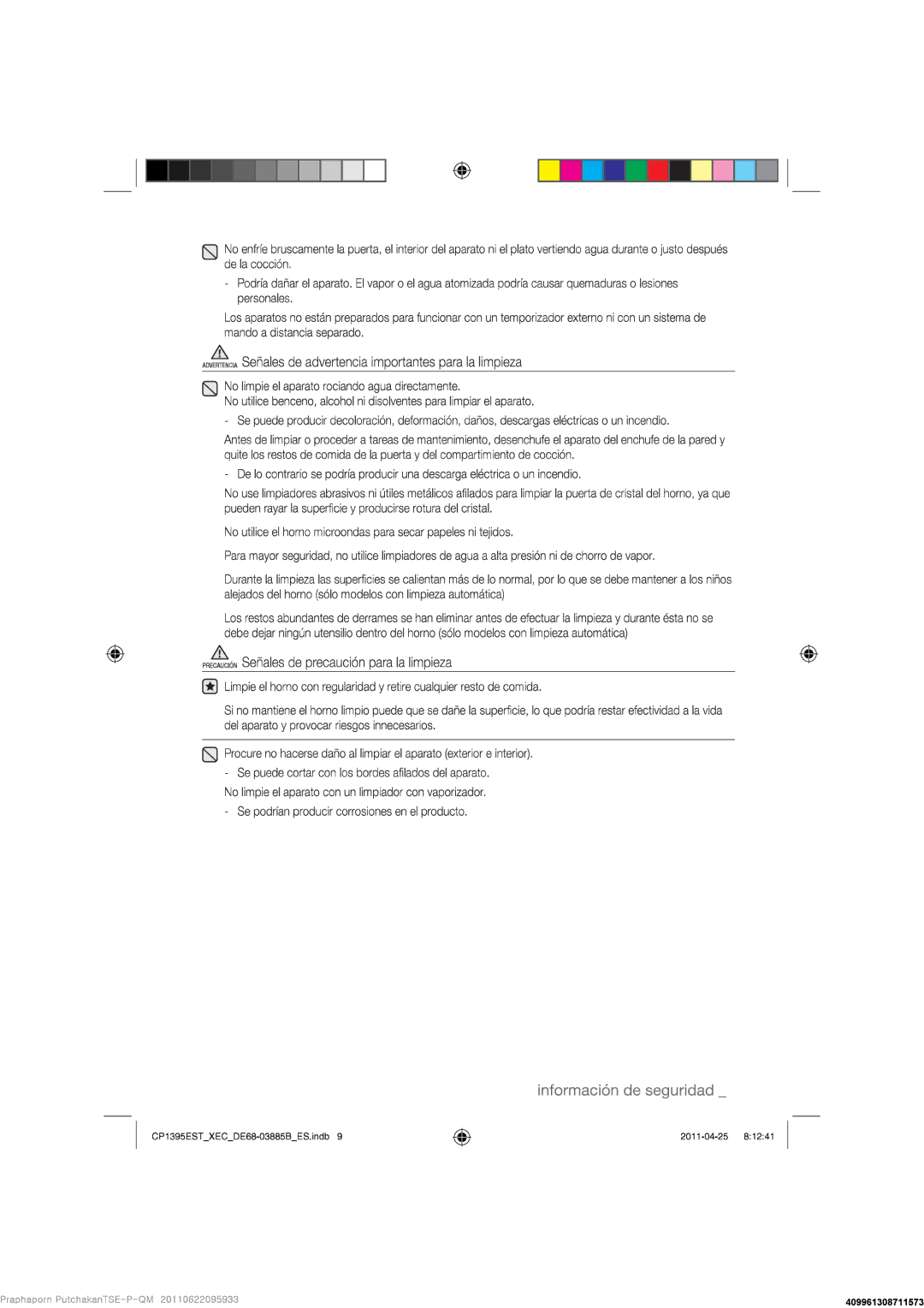 Samsung CP1395EST/XEC manual 