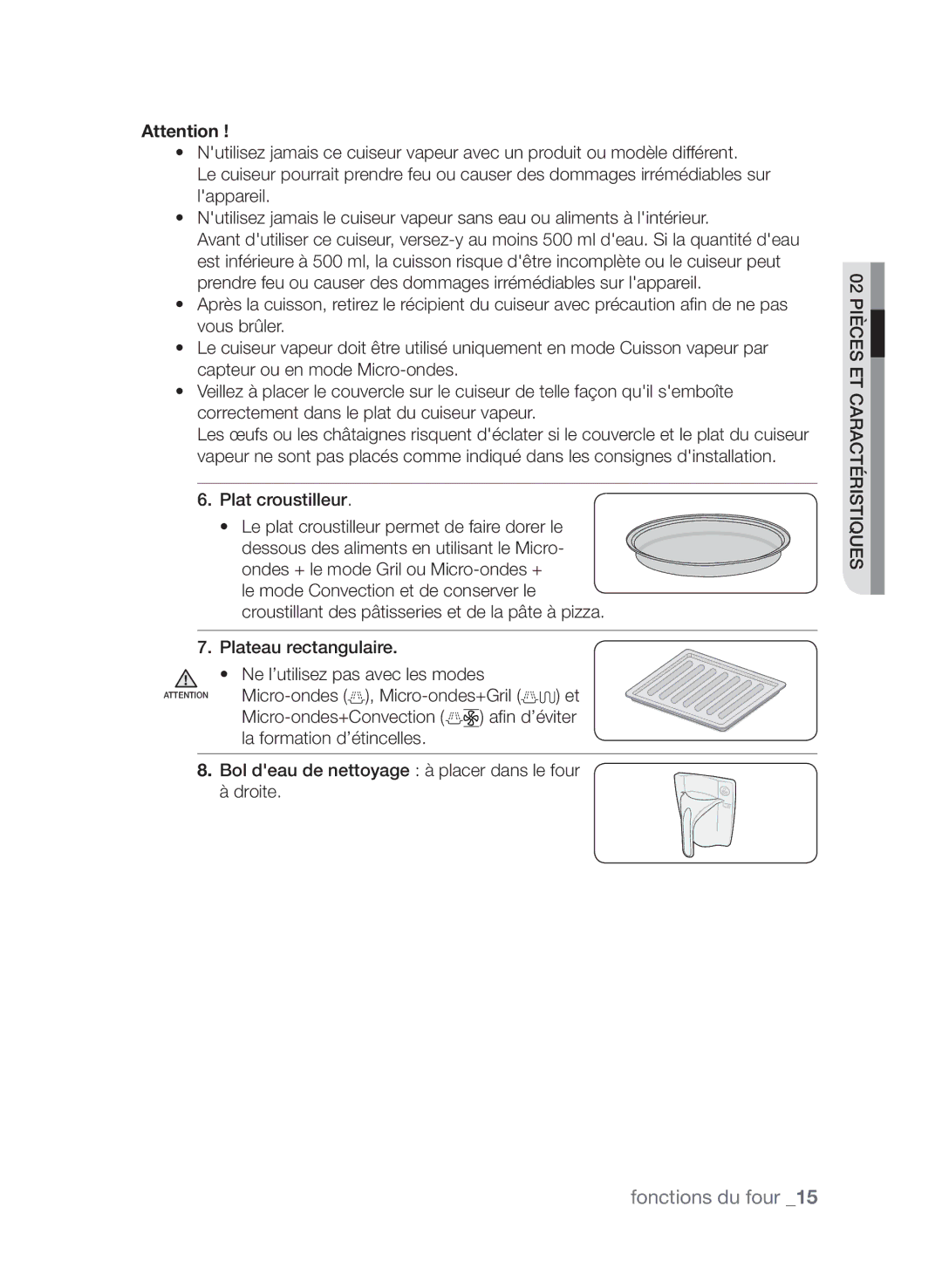 Samsung CP1395EST/XEF manual Plat croustilleur 