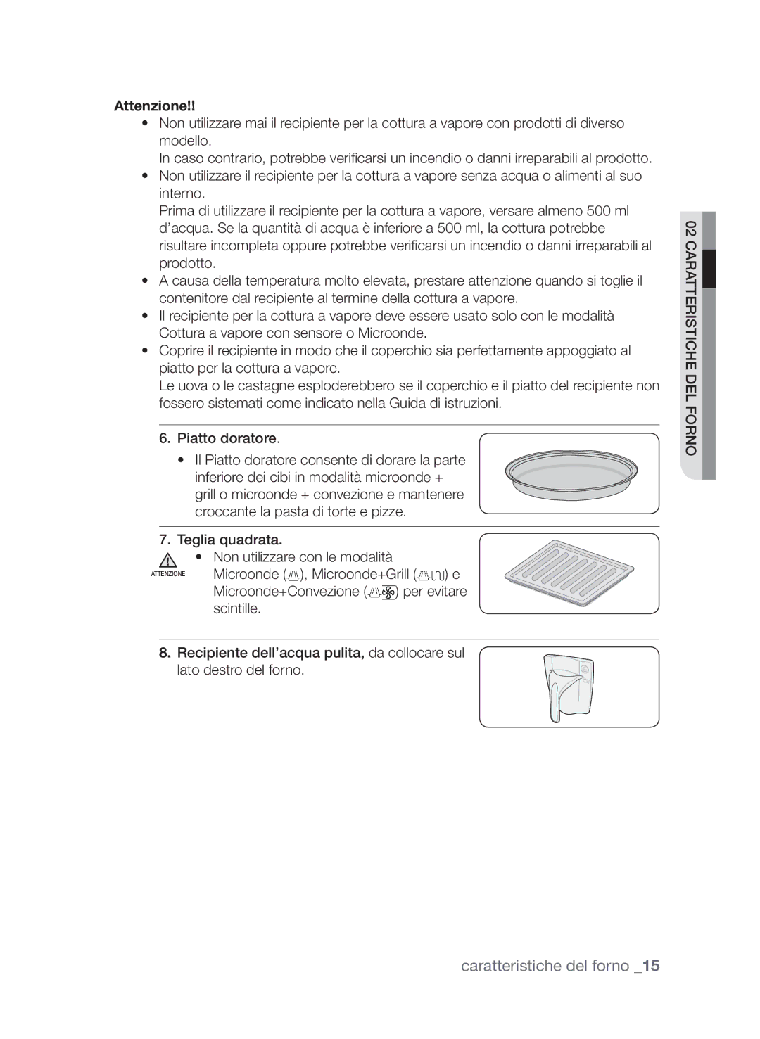 Samsung CP1395EST/XET, CP1395E-S/XET, CP1395E-B/XET manual Attenzione 