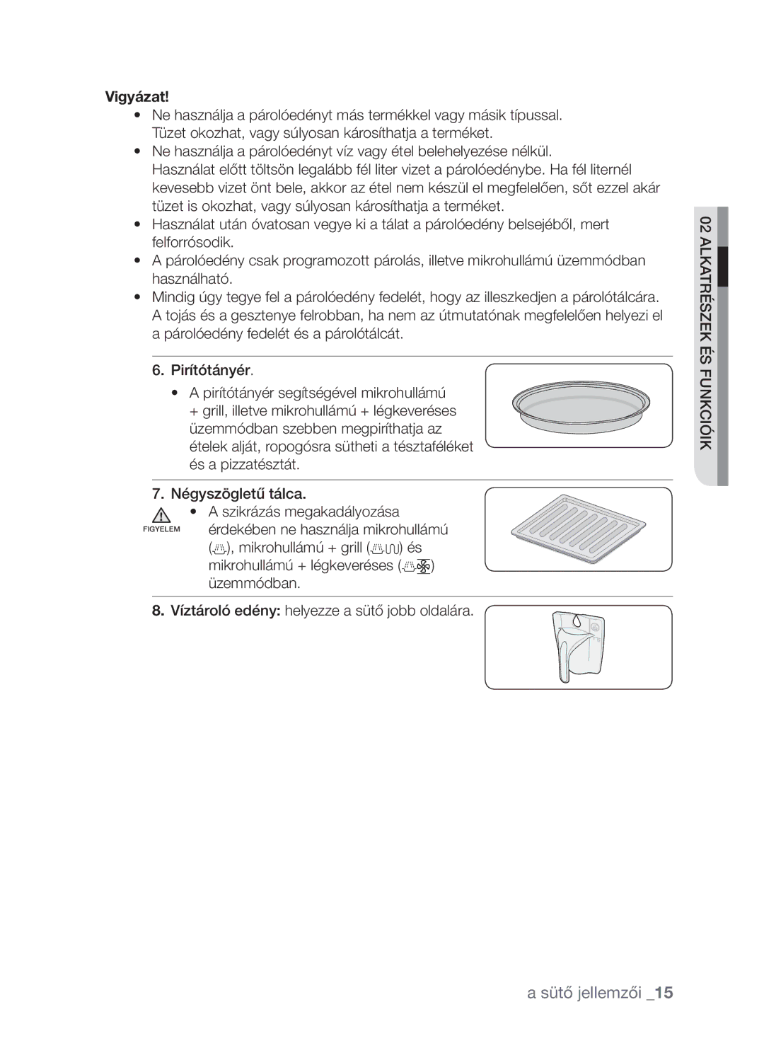 Samsung CP1395EST/XEO, CP1395EST/XET manual Vigyázat 