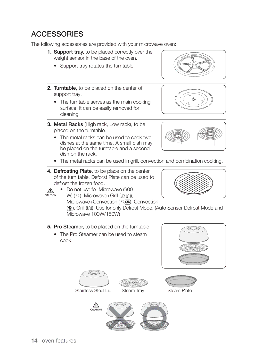 Samsung CP1395EST/XET, CP1395EST/XEO manual Accessories 