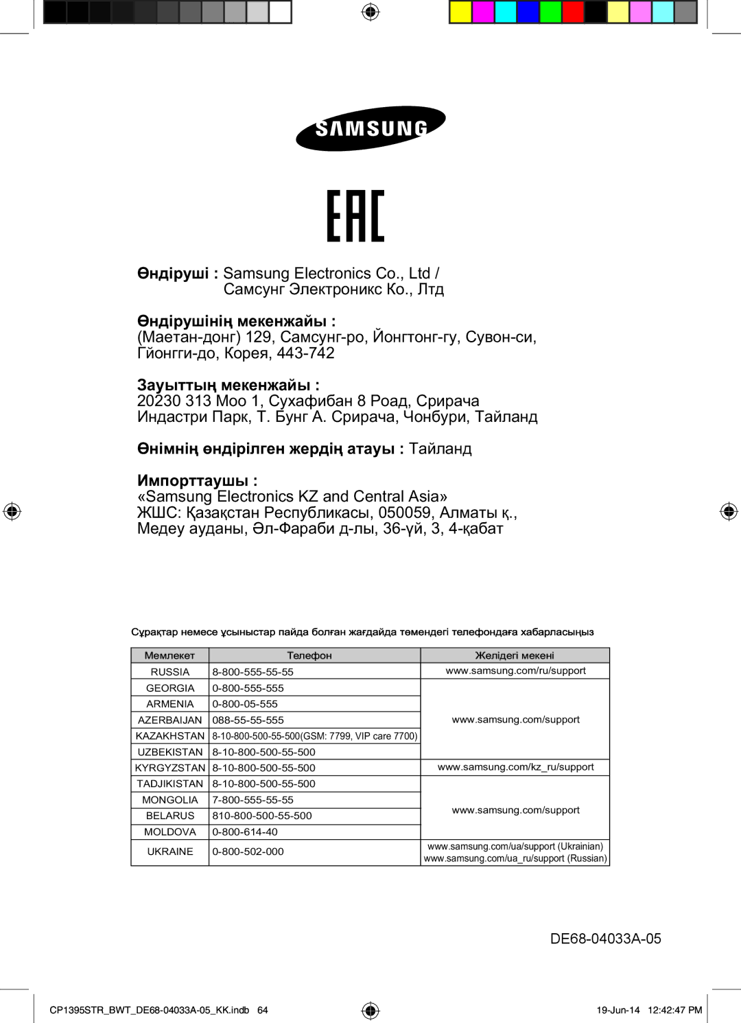 Samsung CP1395STR/BWT manual За а 