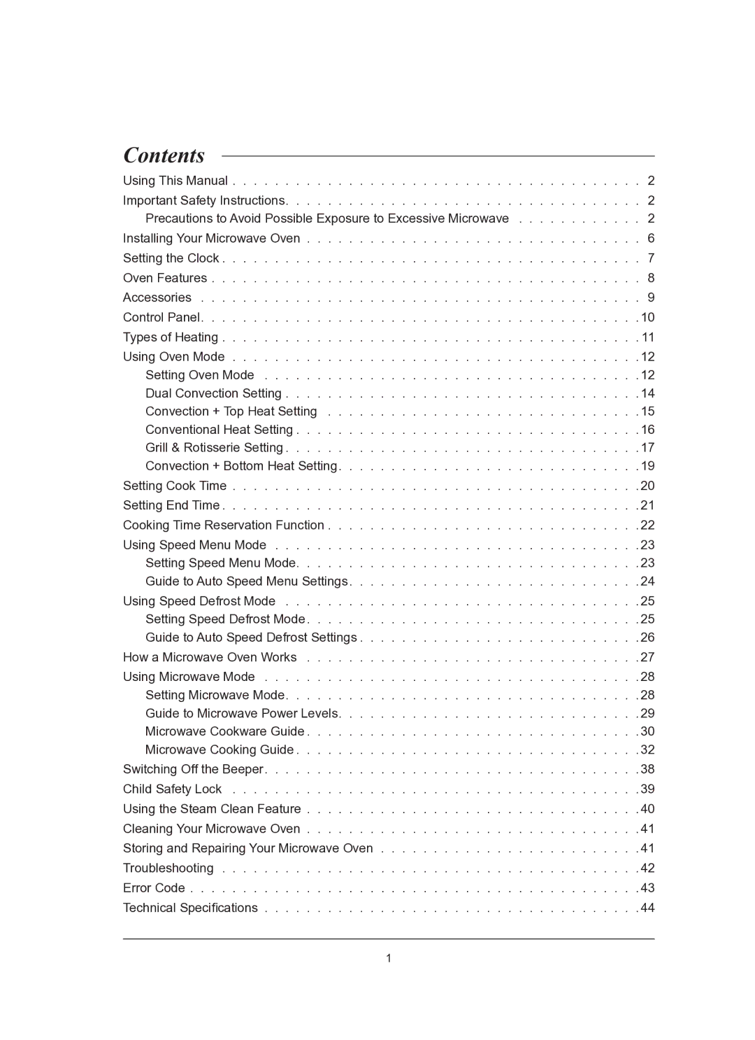 Samsung CQ1570-B/ATC, CQ1570-B/ZAM manual Contents 