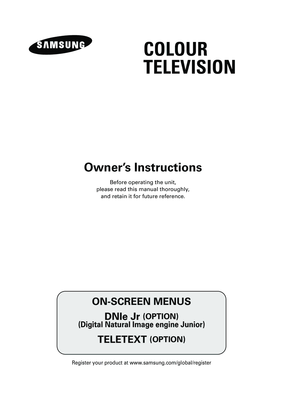 Samsung CS-29K30ML manual Colour Television 