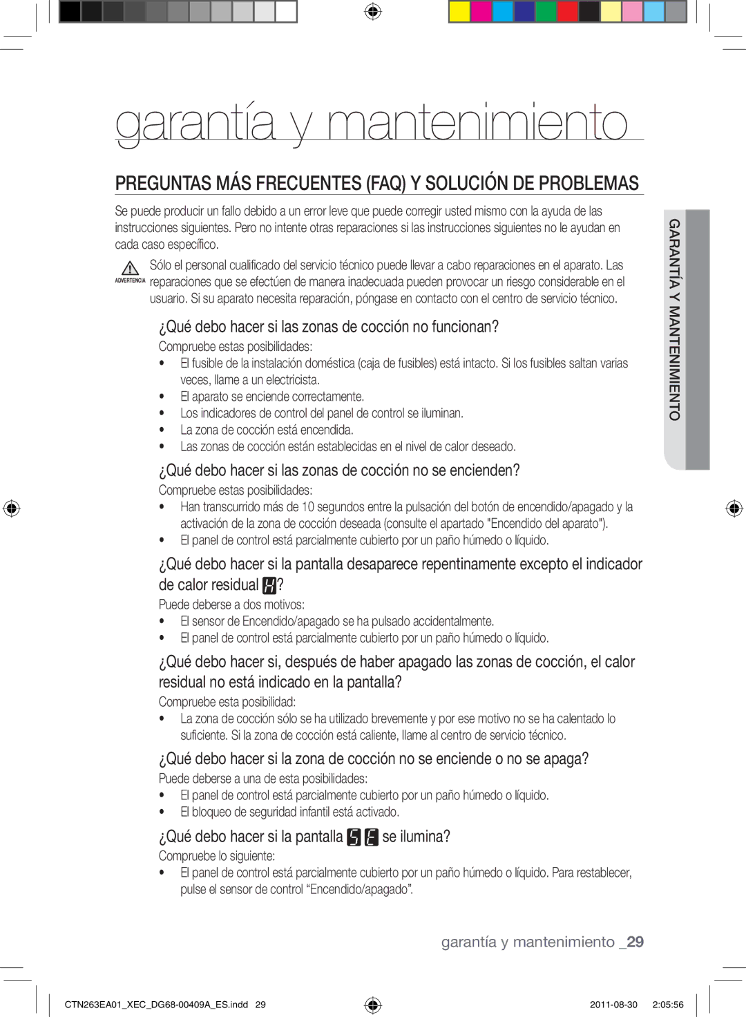 Samsung CTN263EA01/XEC manual Preguntas más frecuentes FAQ y solución de problemas, Compruebe estas posibilidades 