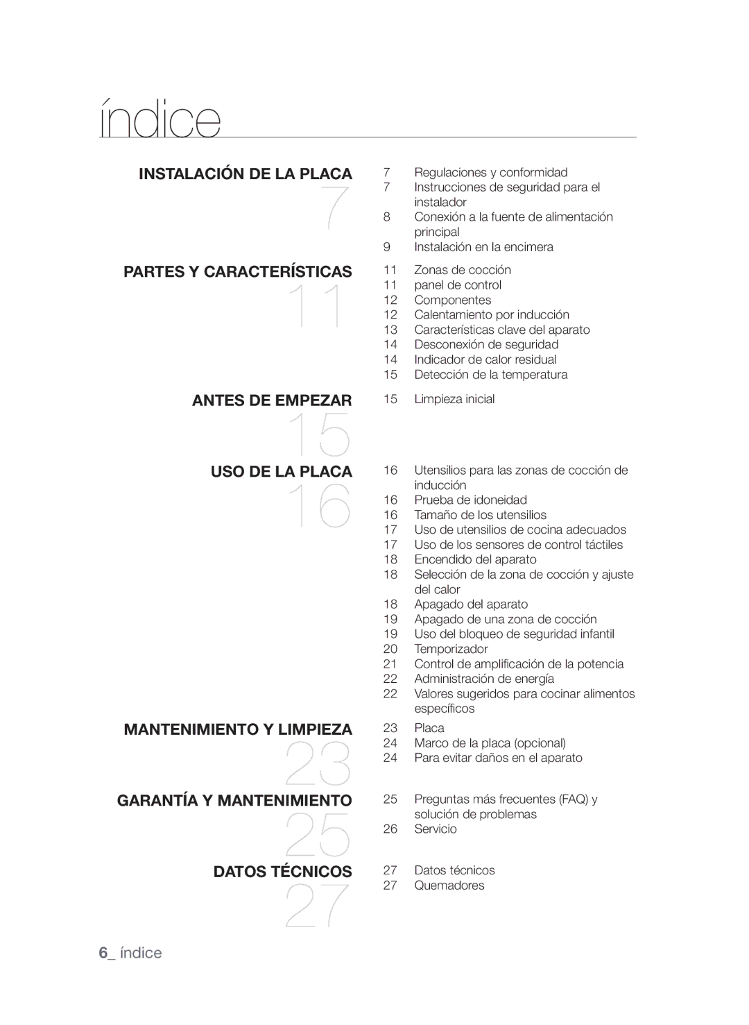 Samsung CTN363KB01/XEC manual Índice 