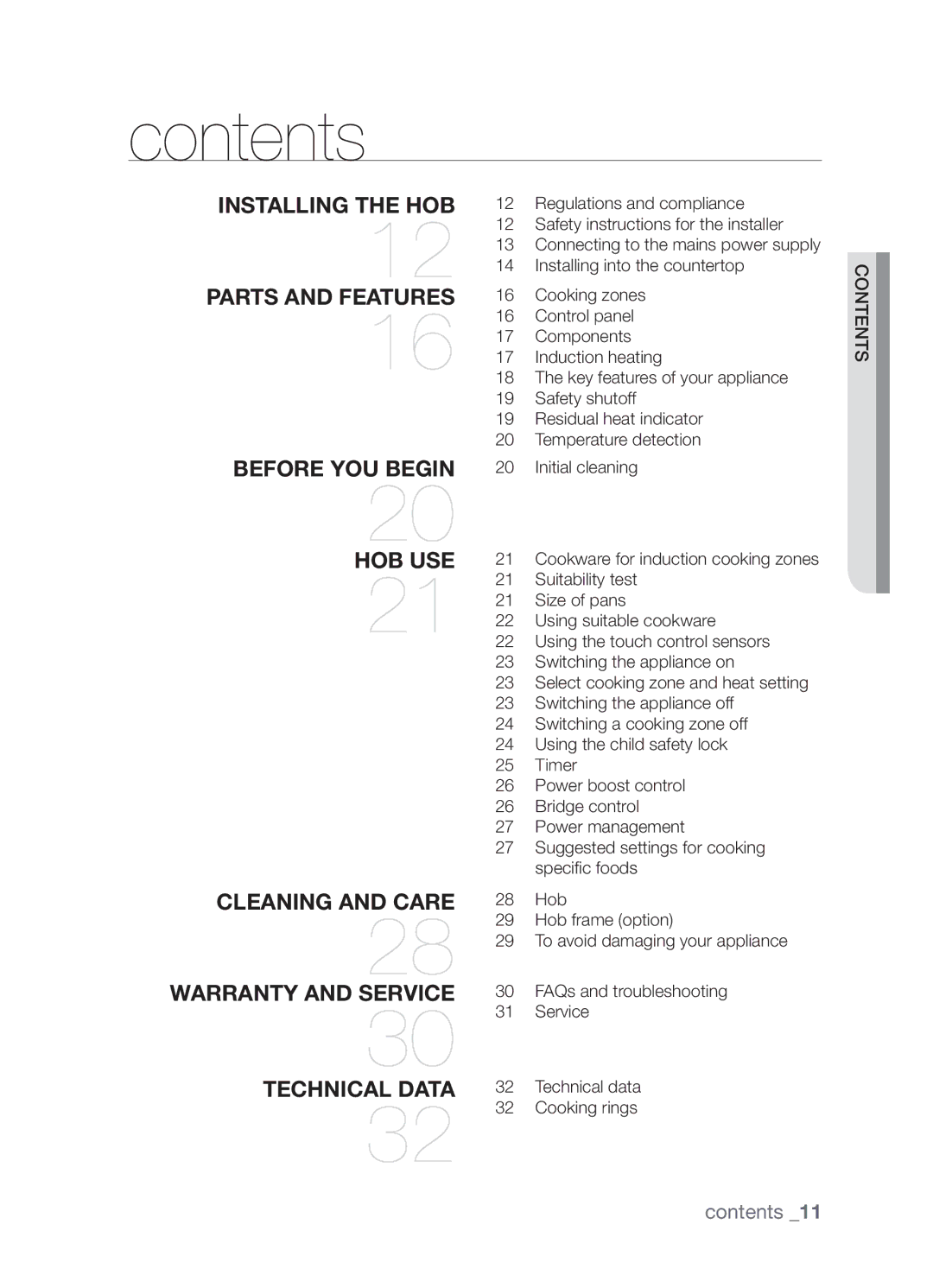 Samsung CTN364NC01/SLI manual Contents 