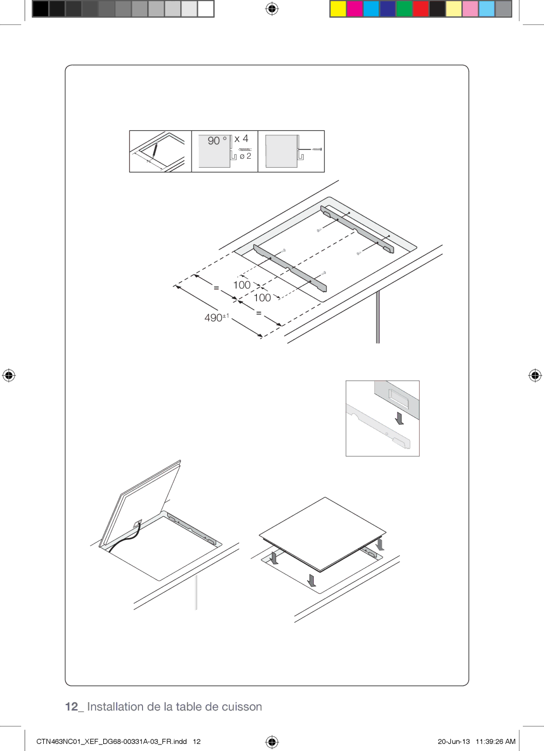 Samsung CTN463NC01/XEF manual 100, 490±1 