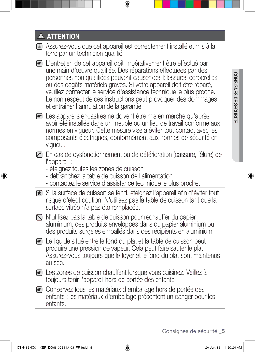 Samsung CTN463NC01/XEF manual Contactez le service dassistance technique le plus proche 