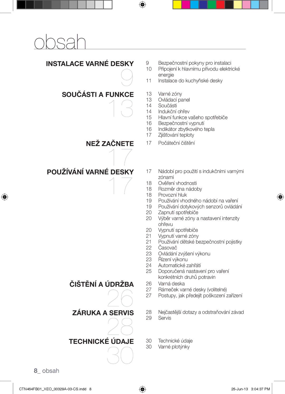 Samsung CTN464FB01/XEO manual Doporučená nastavení pro vaření konkrétních druhů potravin 