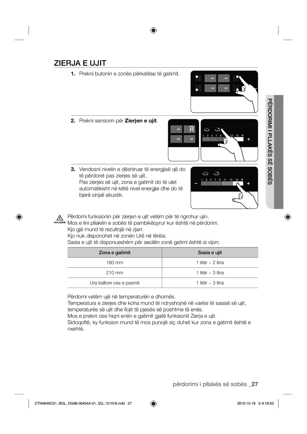 Samsung CTN464KC01/BOL manual Zierja E Ujit 