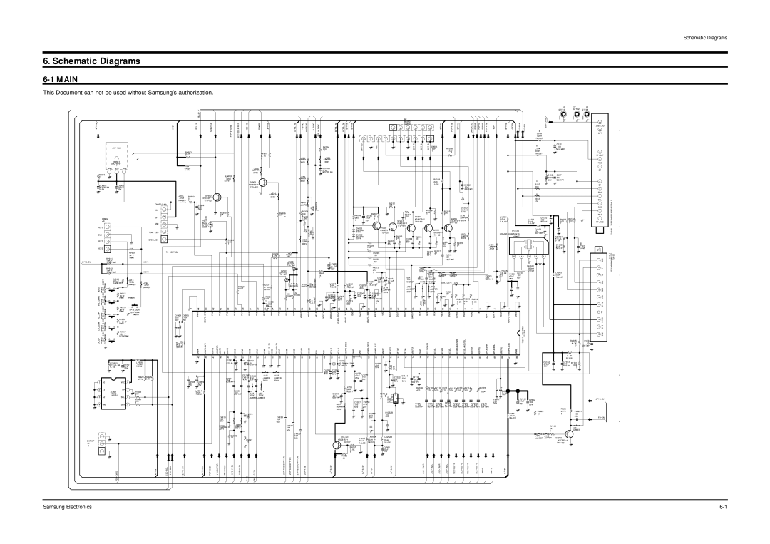 Samsung CW25M064NRXXEC specifications Schematic Diagrams, Main 