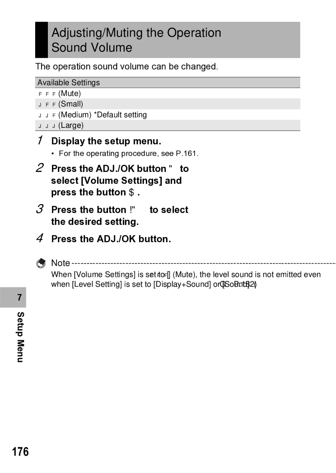 Samsung CX1 manual Adjusting/Muting the Operation Sound Volume, 176 