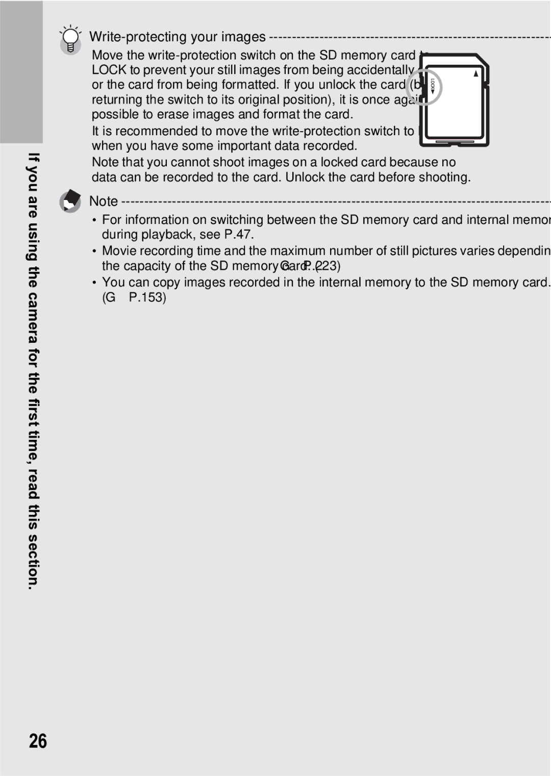 Samsung CX1 manual Write-protecting your images 