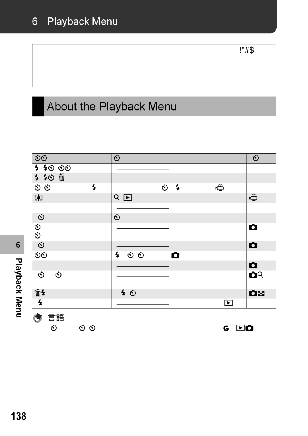 Samsung CX2 manual About the Playback Menu, 138 