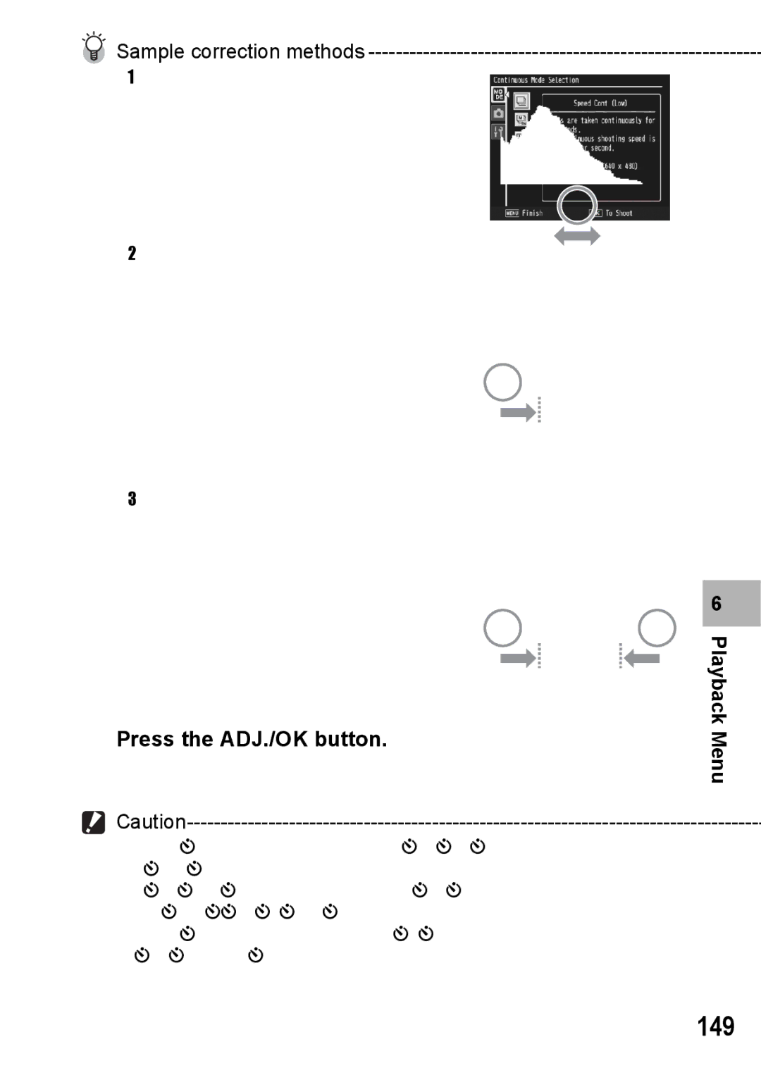 Samsung CX2 manual 149, Sample correction methods 