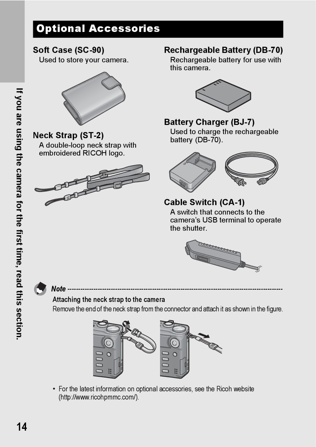 Samsung CX2 manual Optional Accessories 