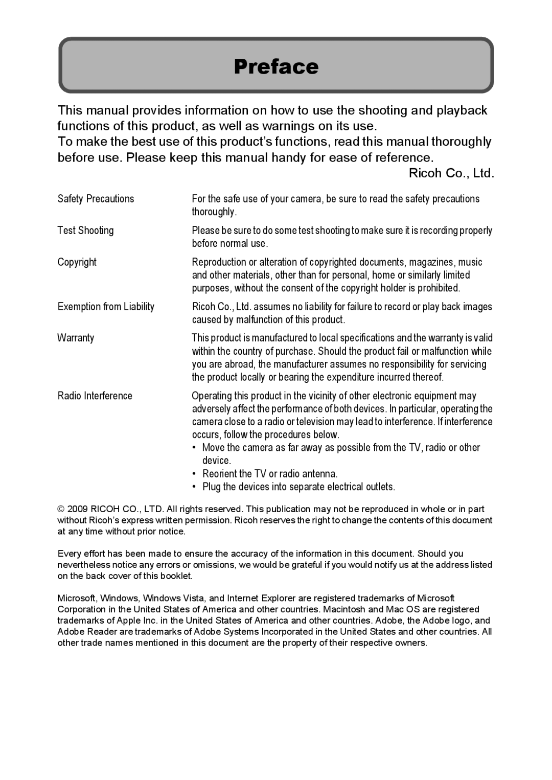 Samsung CX2 manual Preface, Plug the devices into separate electrical outlets 