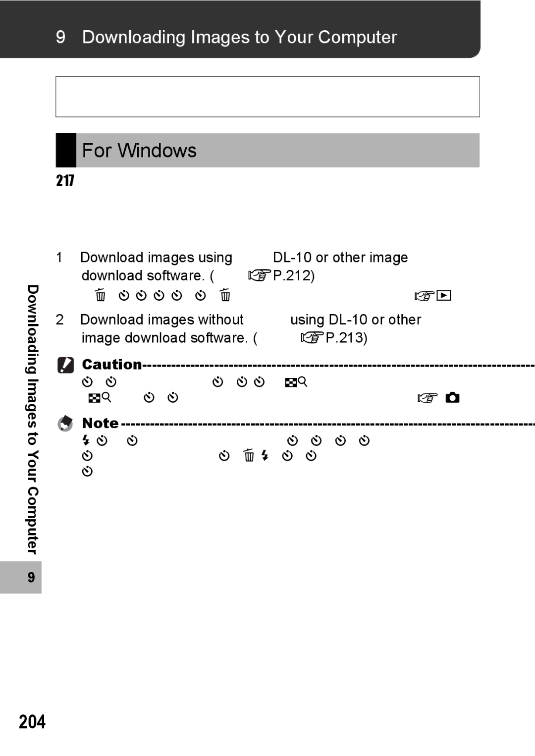 Samsung CX2 manual For Windows, 204, Downloading Images to Your Computer 