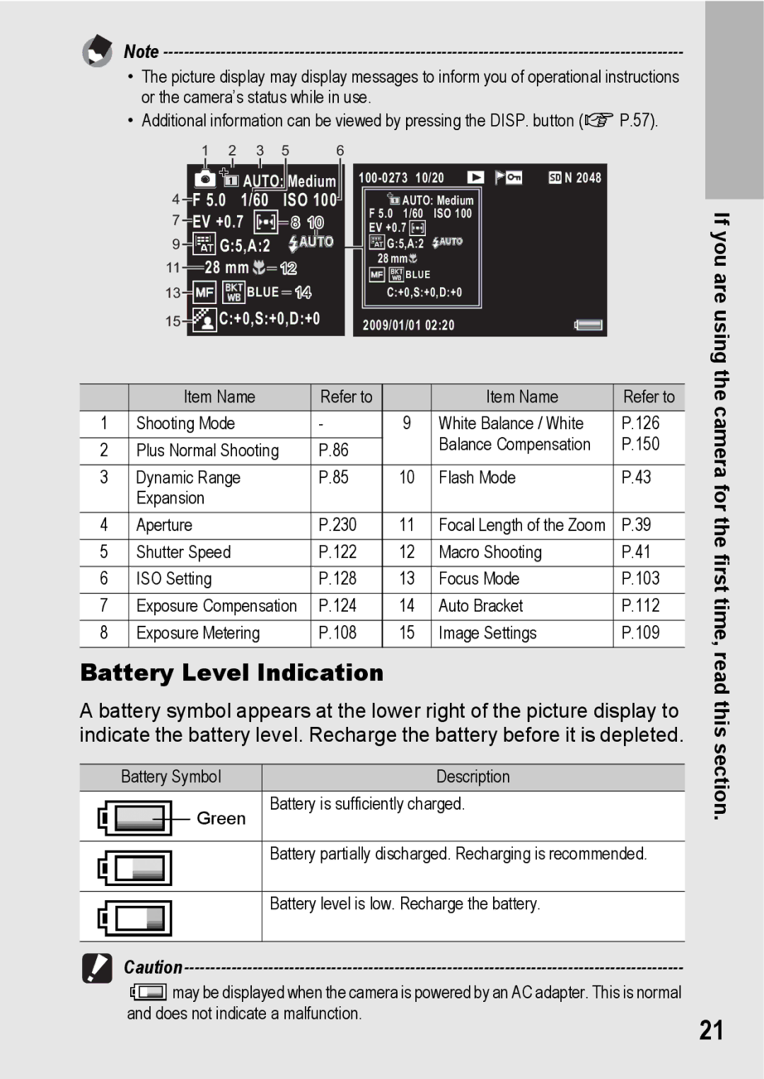 Samsung CX2 manual Battery Level Indication, If you are using 