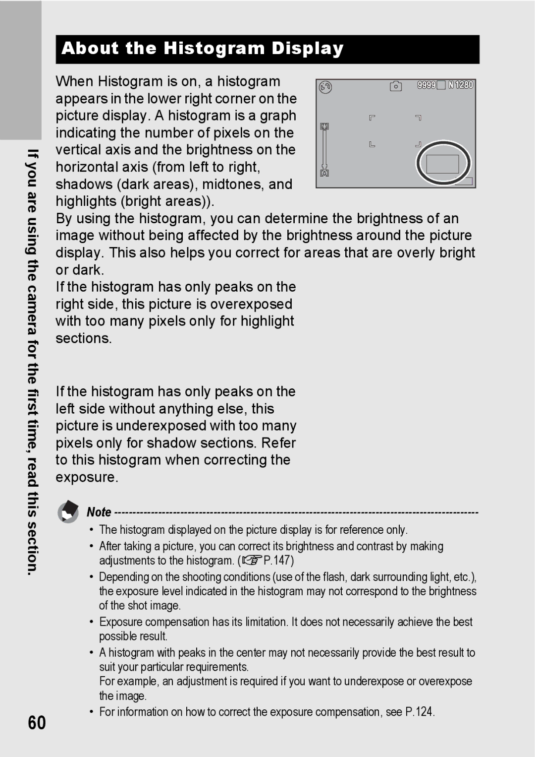 Samsung CX2 manual About the Histogram Display 