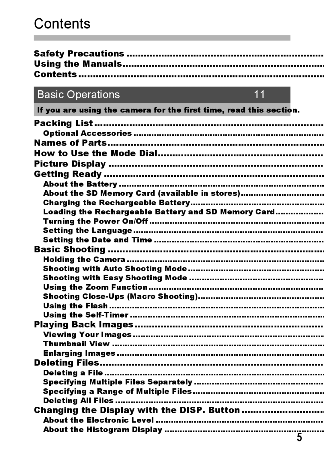 Samsung CX2 manual Contents 