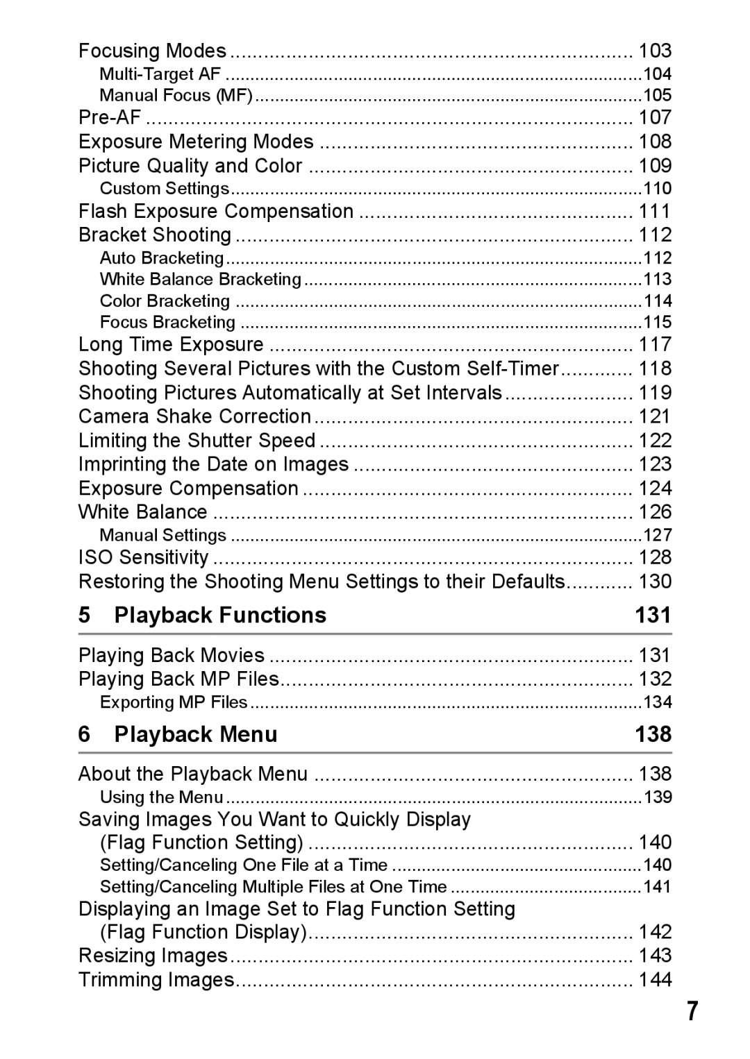 Samsung CX2 manual Playback Functions, Playback Menu, 131, 138 