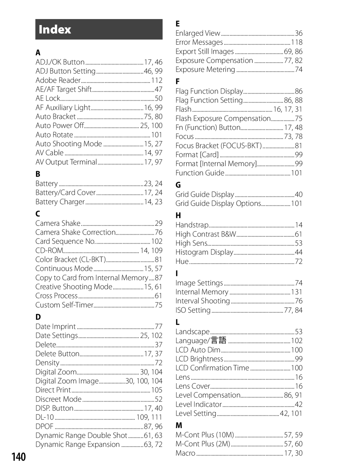 Samsung CX4 manual 140 